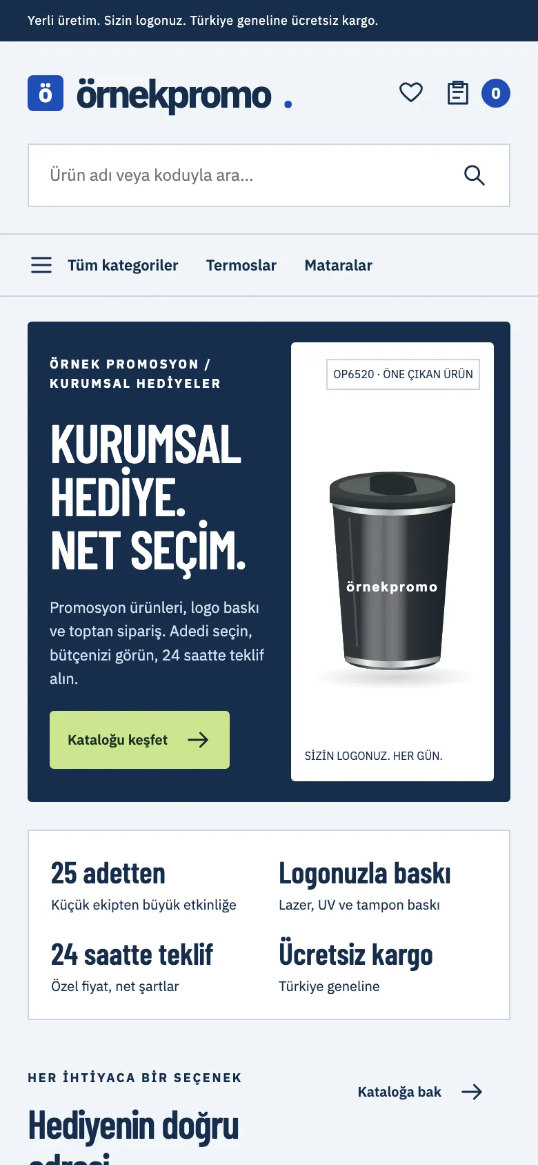 Lapis tasarımı mobil ana sayfa